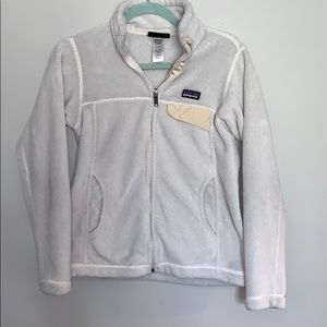 Small Patagonia White Full Zip Jacket